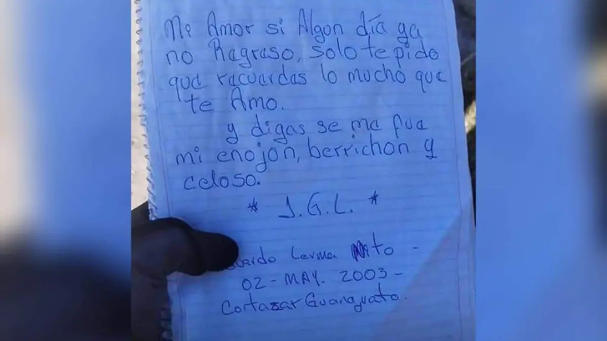 Carta del joven arturo a su novia